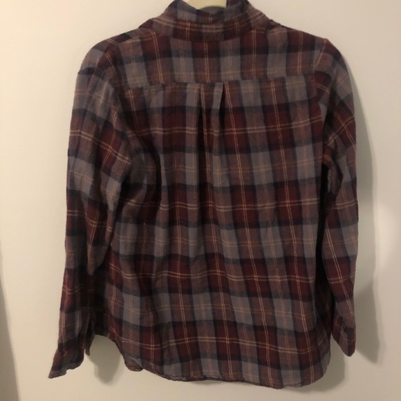 BRANDY MELVILLE PURPLE BURGUNDY FLANNEL - Picture 6 of 7